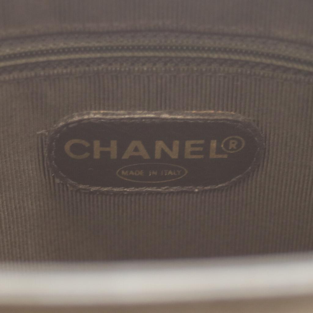 CHANEL No. 2 Black Caviar GHardware Triple Coco Chain Tote Tote Bag blackUsed