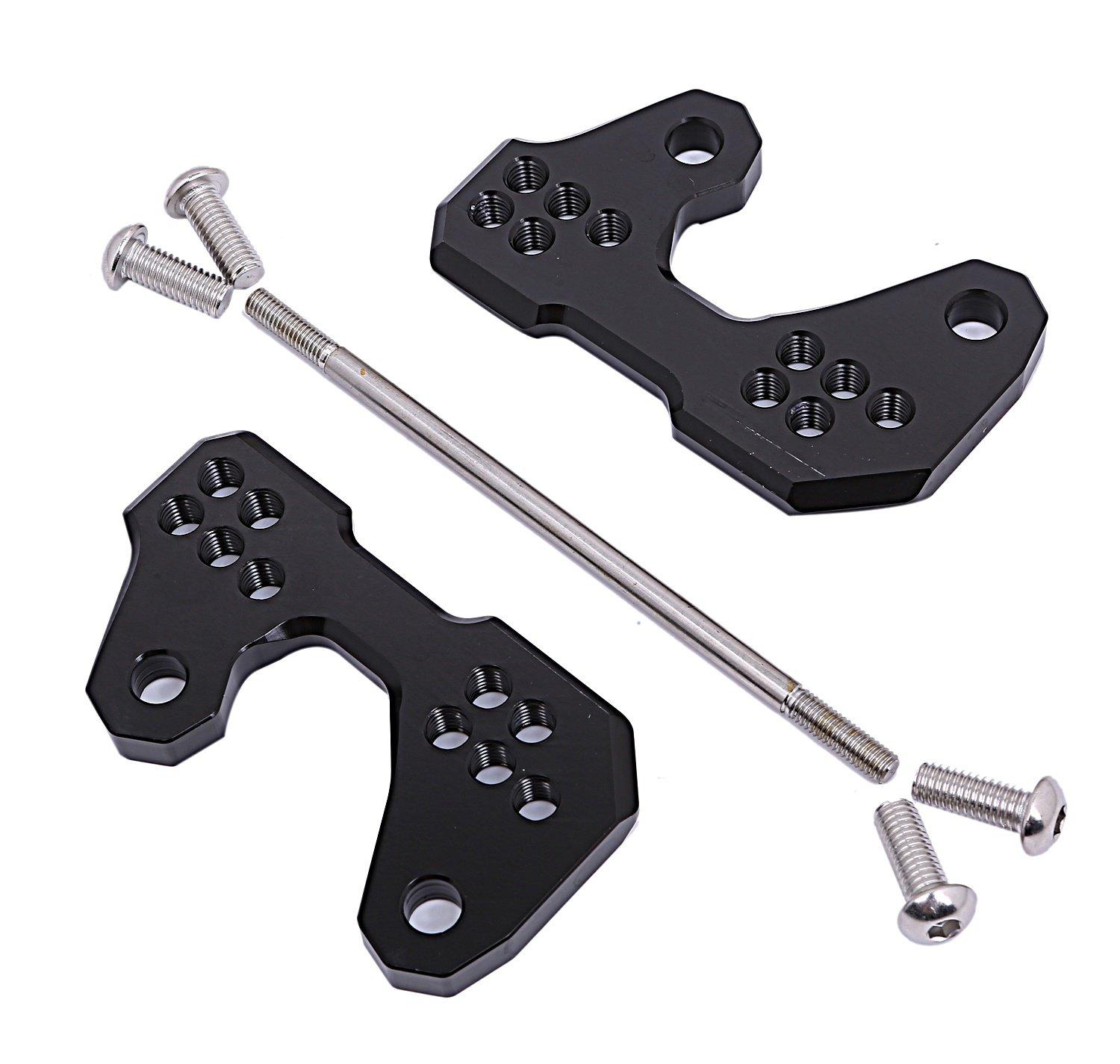 

J z court Yamaha motorcycle back step up 5 position plate чёрный