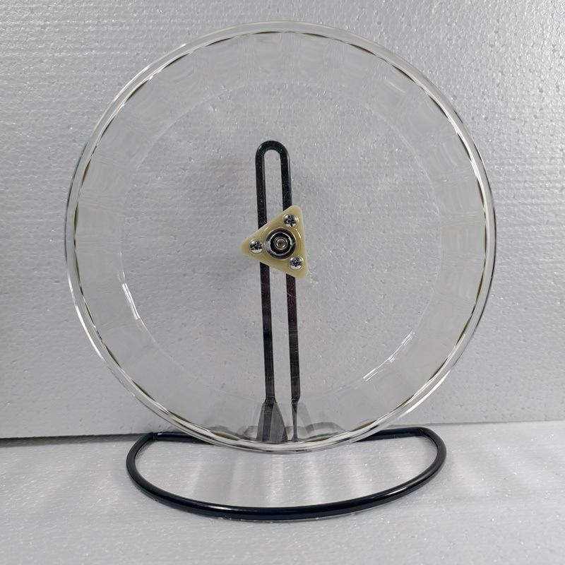 Silent Hamster Exercise Wheel: Transparent Treadmill and Stand for Boredom Relief and Fitness.