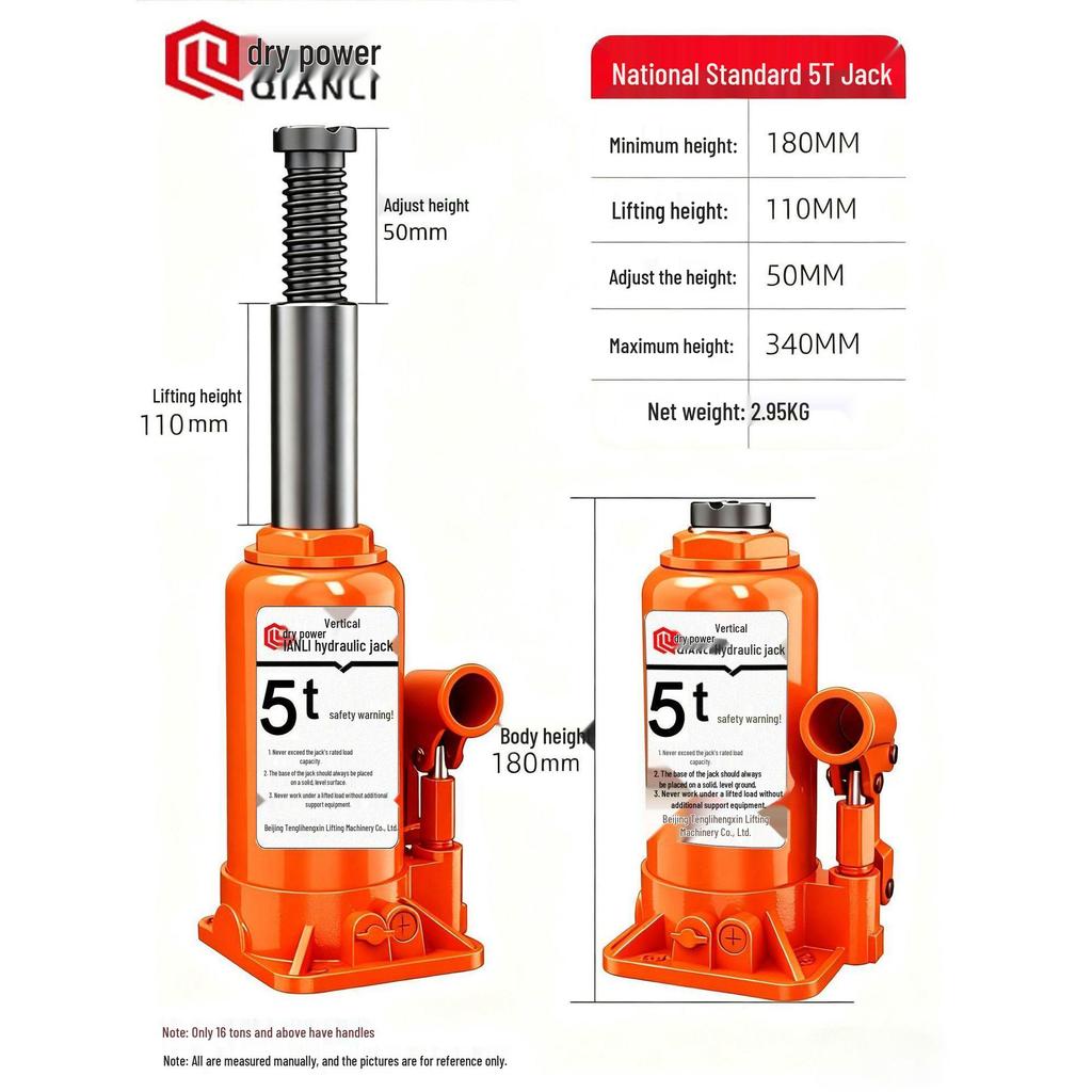 Low-Profile Hydraulic Jack with Safety Valve for Cars and Off-Road Use