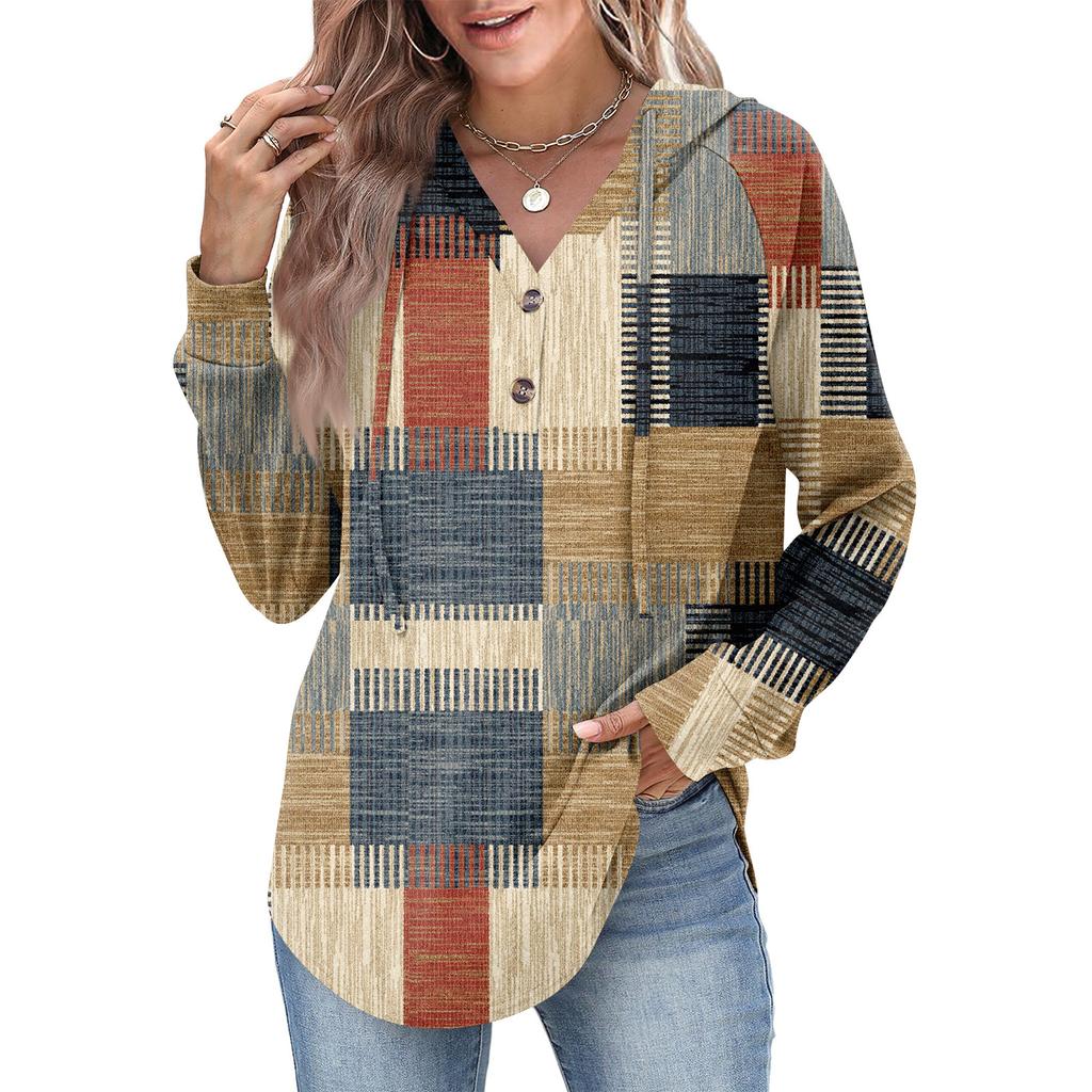 Women's Fashion Women's Lightweight Long Sleeve Pullover With Pockets Preppy Graphic Hoodie