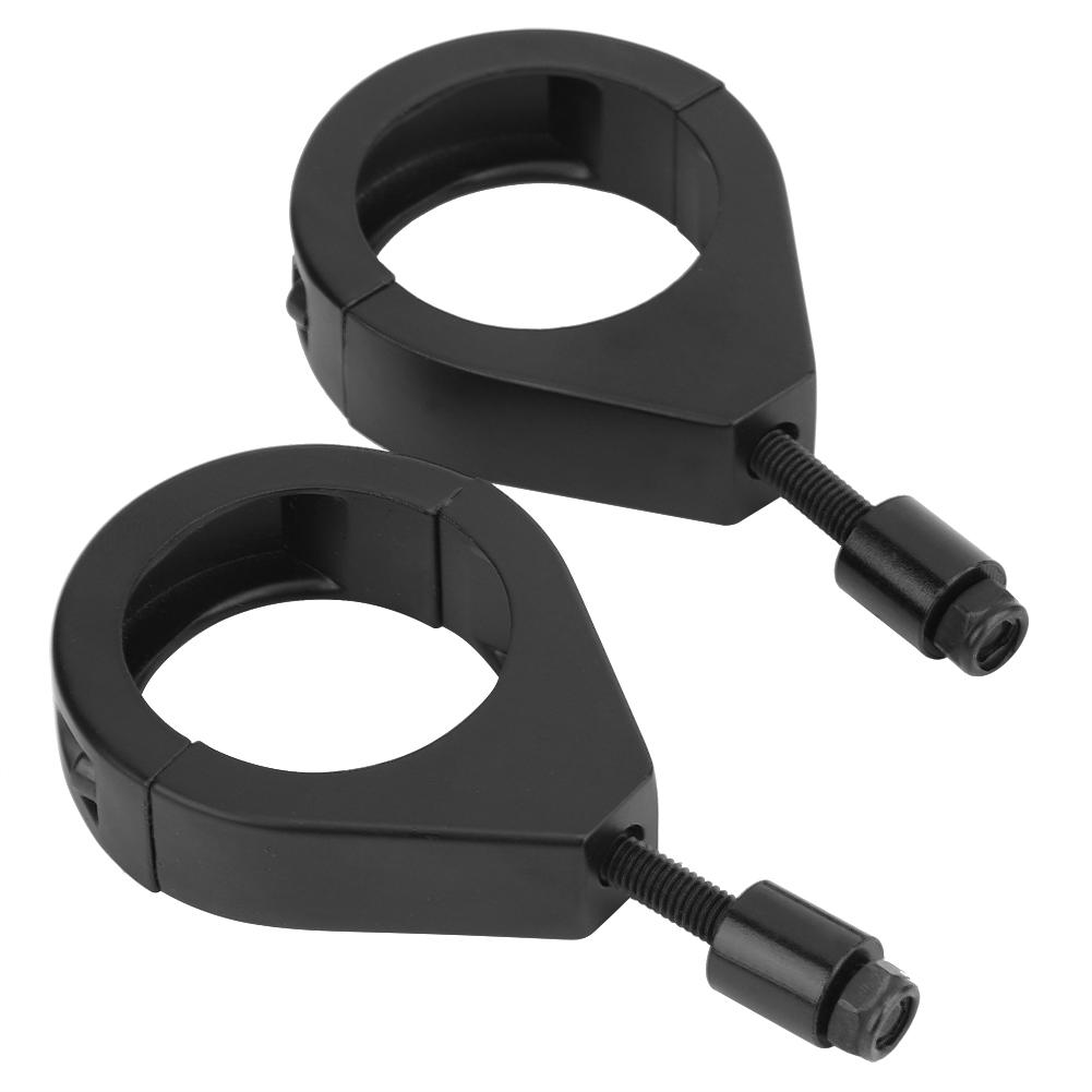 41mm Metal Plating Motorcycle Turn Signal Light Bracket Holder Clamps Mount Accessories Black