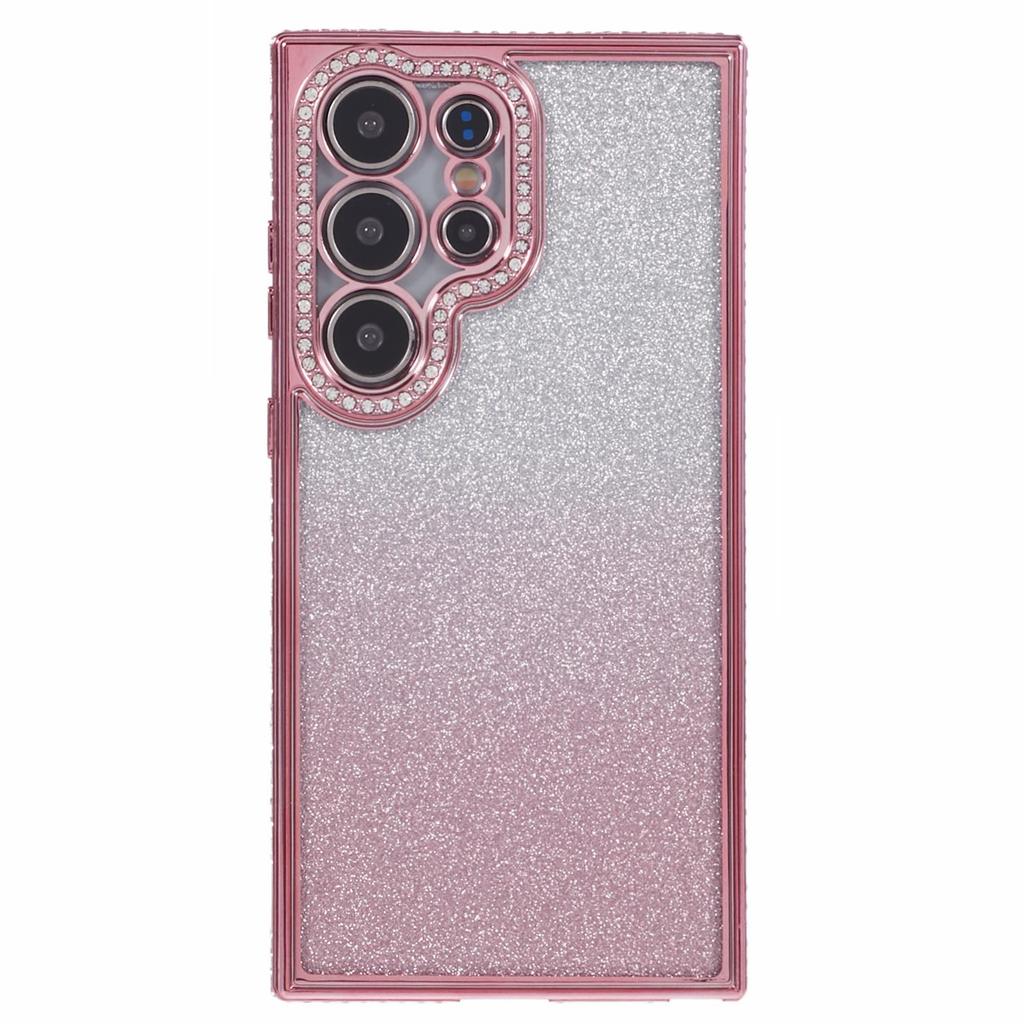 For Samsung Galaxy S23 Ultra Case Gradient Glitter Bling Anti-Scratch TPU Phone Cover