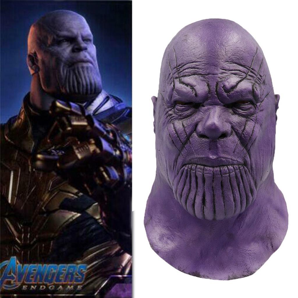Hochwertige Avengers 4 Endgame Thanos Upgrades Cosplay Maske Latex Vollgesichtshelm für Enthusiasten