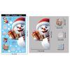 Christmas Window Stickers 3D Santa Claus House Snowflakes Electrostatic Sticker Home 2026 Xmas Party Christmas Decor