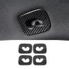 Carbon Fiber Pattern Car Stickers Rear Roof Hook Frame Decoration For Porsche Cayenne 2018- Cover Trim Interior Accessories