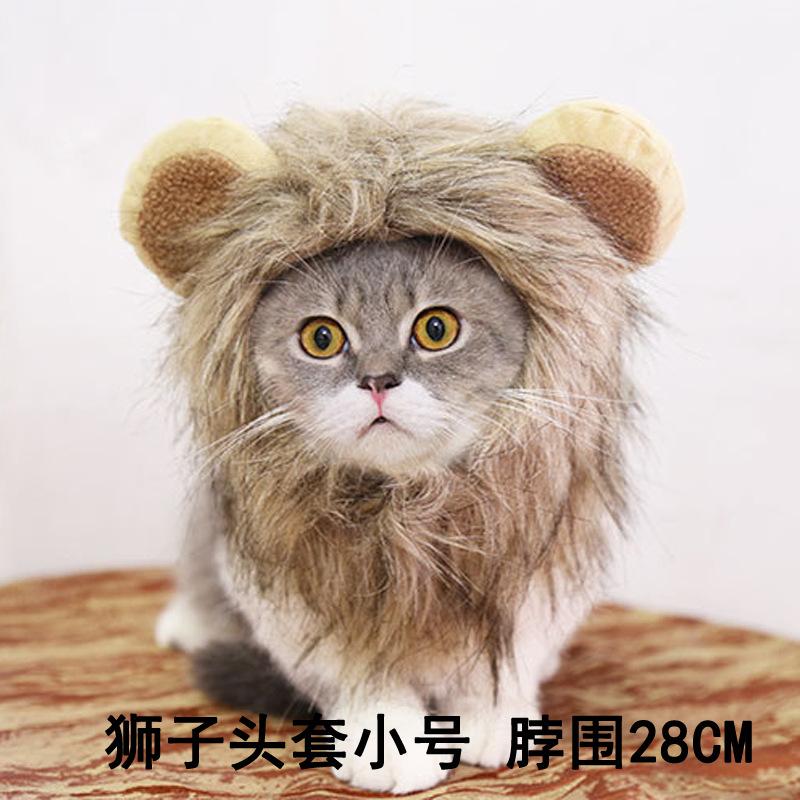 Cat lion headgear cute rabbit hat cat headgear performance props funny funny rabbit ears pet hat