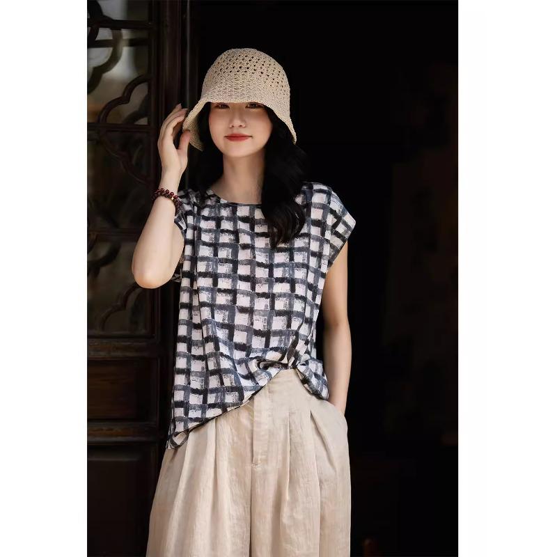 2026 Summer Breathable Loose Korean Raglan Sleeve Top 2XL
