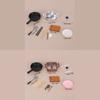 1/12 Scale Miniature Cookware Set Including Hot Pot Frying Pan Cover For Dollhouses Kitchen Accessories