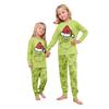 Print Cute Family Set Pajamas, Home Clothes, Family Set Long Sleeve Top Pants Set