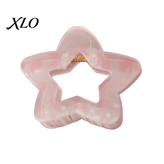 Tägliches Pendeln Haarzubehör Herz-/Sternform-Klammerclips für Damen, Rutschfester Clip Damen Accessoires Styling Und Lässige Outfits Transluzent