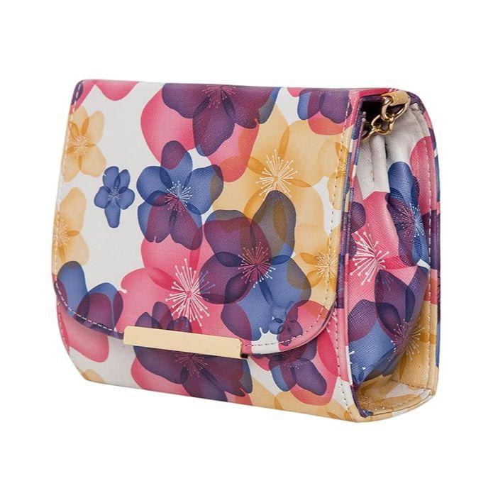 Women Girls Floral Print Sling Bag
