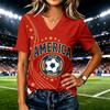 Women's Fashion Casual Letter Print Short Sleeve T-Shirt Top for Everyday Wear