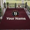 Custom Text Printed Rug Sparta Prague Non Slip Floor Carpet For Home Room Decor