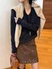 Fei Yuan Beaded Hip-Hugging Short Skirt: Women's Slimming Half-Length Skirt for Autumn & Winter, Petite & Versatile, Anti-Exposure Design