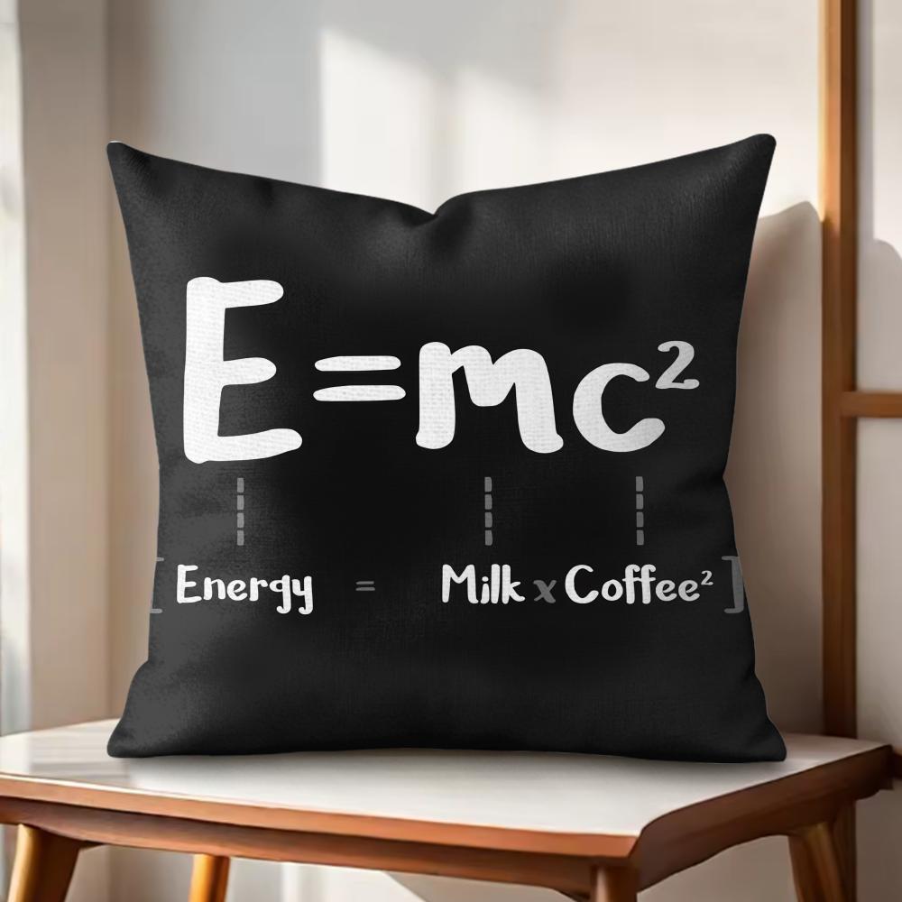 Theoretical Physicist EEinstein Cushion Cover Natural Linen Organic Fabric DoubleSided Printing Couch Pillow Covers Home Decor
