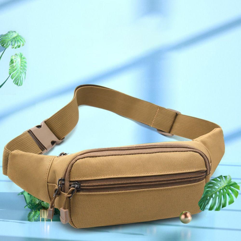Large Capacity Sports Waist Bag Adjustable Running Fanny Pack Fashion Crossbody Bag  Running