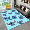 1pc Stitch Pattern Area Rug Soft Flannel Floor Mat for Living Room,Office,Bedroom and Carpet