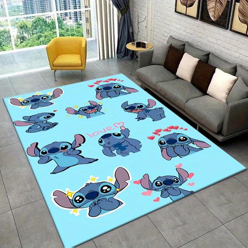 1pc Stitch Pattern Area Rug Soft Flannel Floor Mat for Living Room,Office,Bedroom and Carpet