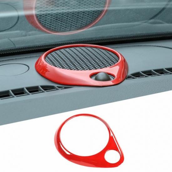 Red Dashboard Speaker Frame Trim Ring Decor Cover for Jeep Grand Cherokee 2011+