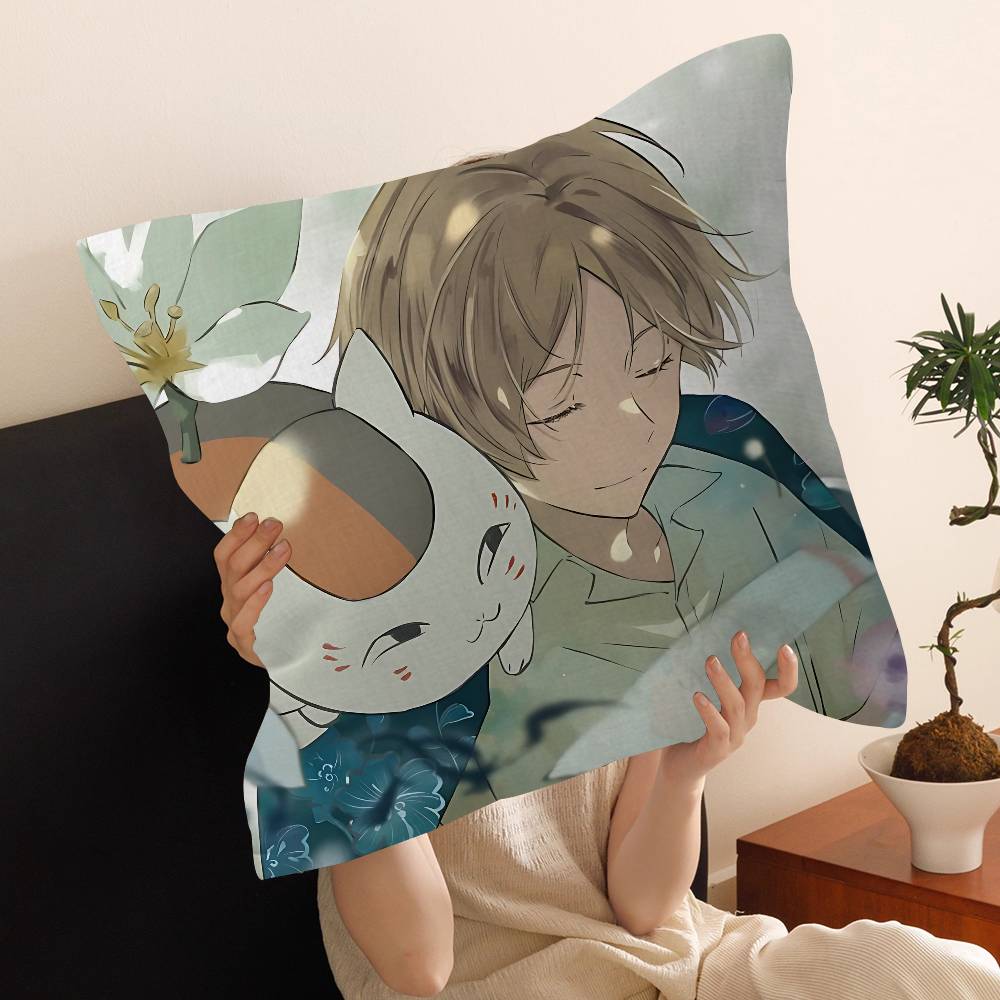 Natsume Yuujinchou Cartoon Cushion Cover Decorative Pillow Sofa Home Decor Case Pillow Cases