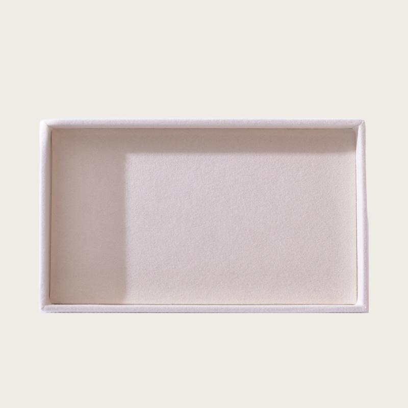 1PC Beige Flocking Jewelry Organizer Tray Detachable Divider Jewelry Box Multi Grids Storage Case for DIY Jewelry Making Display