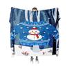 Tuniu Cute Snowman Print Blanket for Sofa Bed Living Room Bedroom Throw Blanket