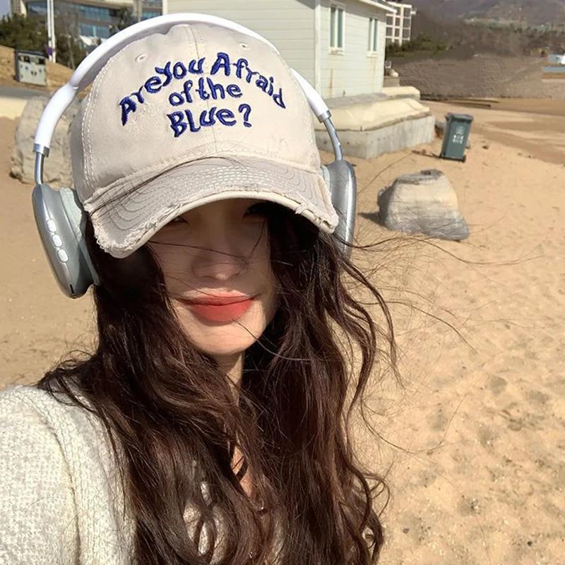 

Корейська Вишивка Літери Хіп-Хоп Качка Бейсболка Коттон Снепбек Чоловіча Жіноча Спортивна Кепка для Вулиці Тато Тракер Сонцезахисні Капелюхи чорний