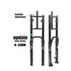 HIMALO 26 Zoll Fat Tire Schnee-Fahrradgabel 34mm Übergröße 135mm Ausfallende Luftfederung mit einstellbarer Dämpfung Fahrradzubehör