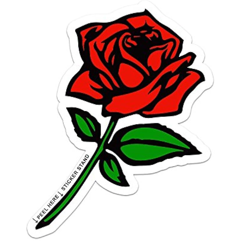 

Red Rose car Bumper Sticker Window Decal 3 1pc