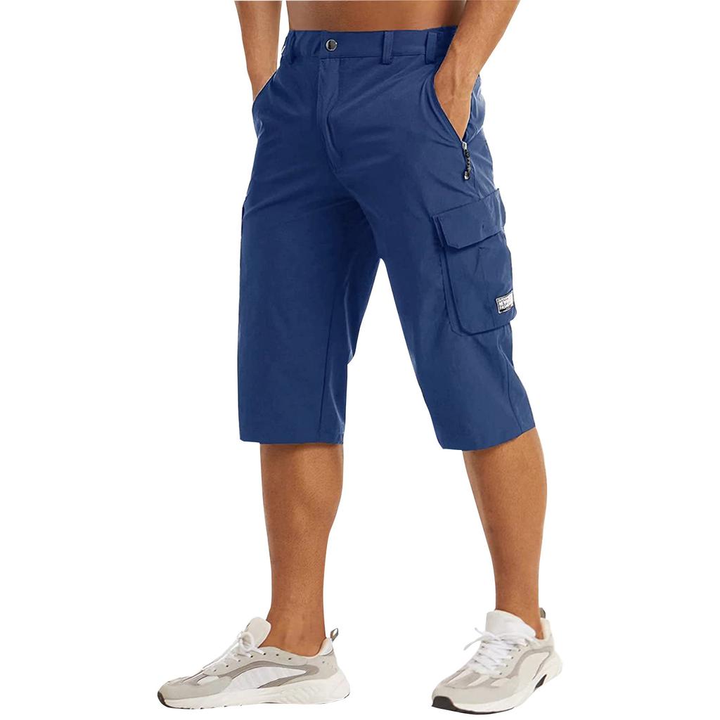 Pánské ležérní barvy Outdoors Pocket Beach Work Kalhoty Cargo Shorts Kalhoty