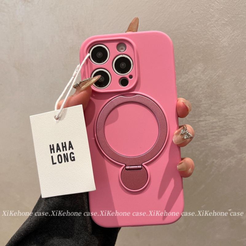 

High-End Liquid Silicone Phone Case for iPhone 15/14 Pro - Magnetic & 360° Rotatable For iPhone 13 Pro Max