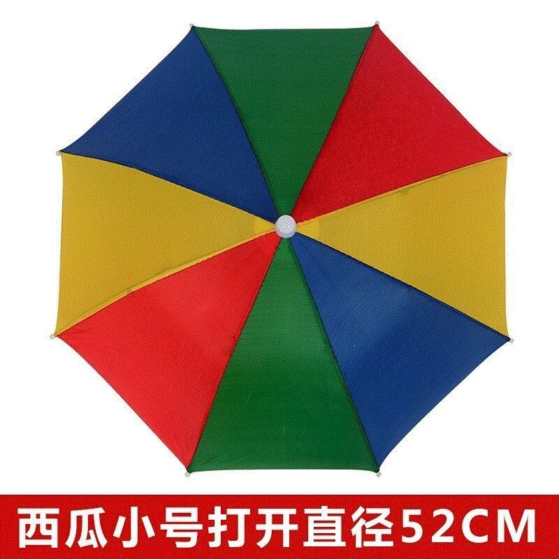 Head Umbrella Working in the Ground Head Umbrella Outdoor Fishing Tea Picking Sanitation Hat Sun Protection Umbrella Cap