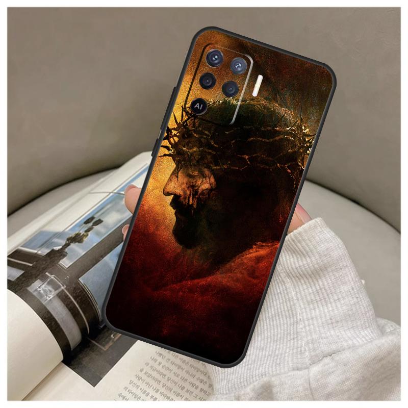 God Jesus Case For Oppo A80 A60 A40 A5 Pro A15 A16 A17 A57 A77 A94 A74 A54 A76 A96 A18 A38 A58 A78 A98