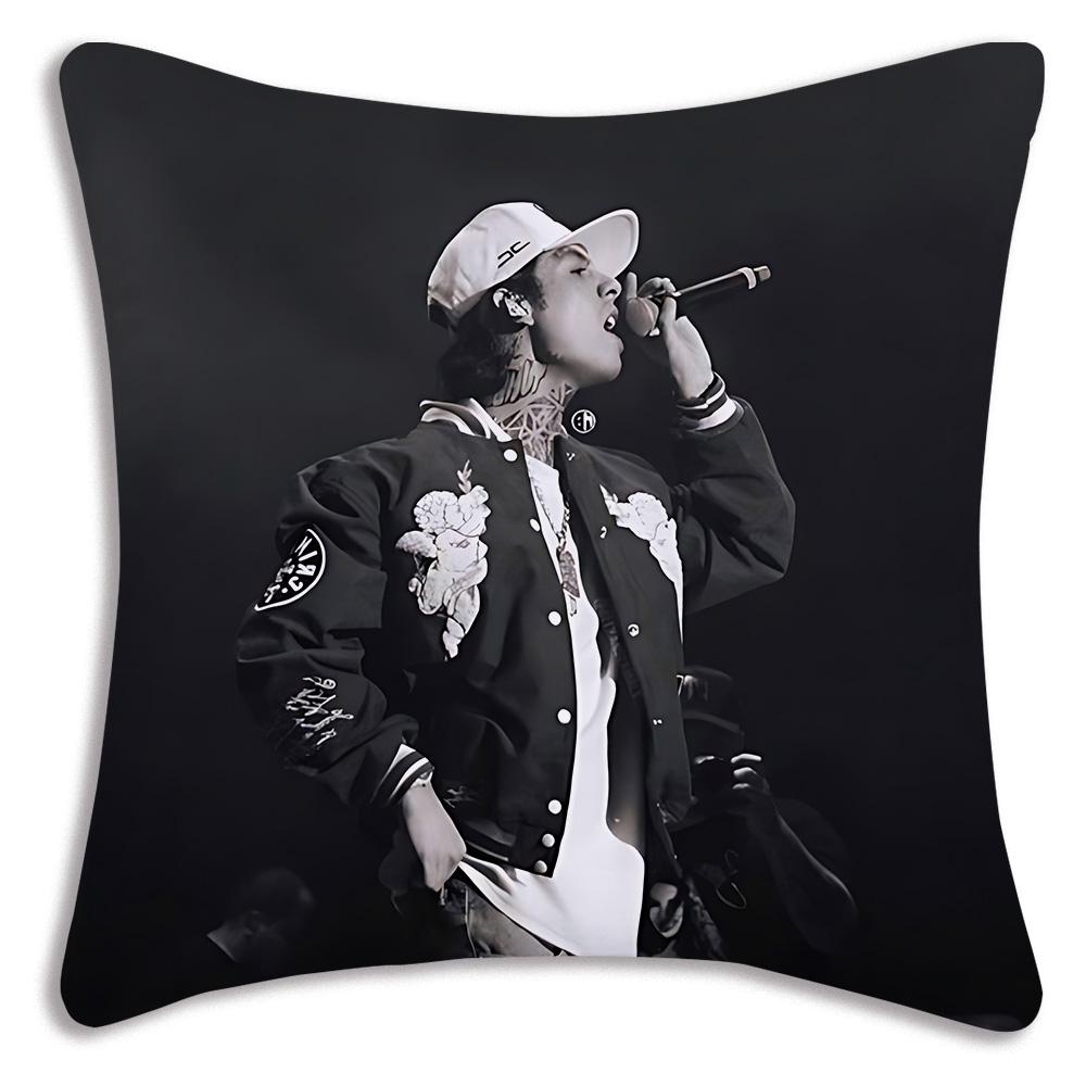Rapper Natanaels Cano Pillow Covers Cartoon Sofa Decorative Home Double-sided Printing Short Plush Cute Cushion Cover