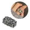 Minimalist Diamond Rings Stretch Elastic Finger Rings for Women Girls Rhinestone Beaded Finger Rings Retractable Rings