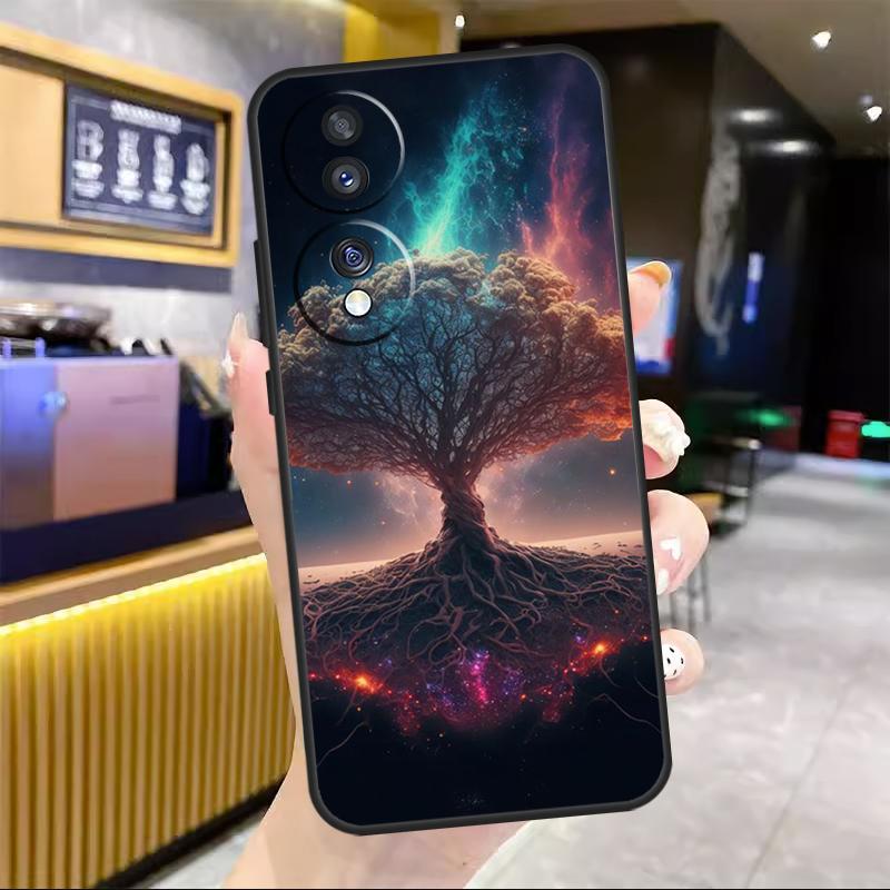 Tree of Life Space Galaxy Stars For Honor Magic 8 7 6 5 Lite Case For Honor 200 400 Pro 50 70 90 X8c X8b X9a X9b X9c Win RT