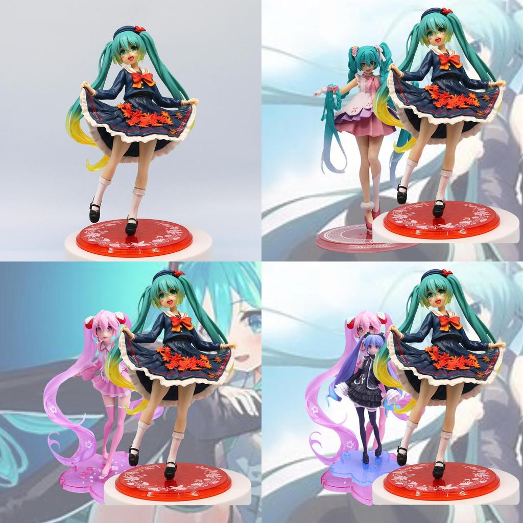 Taito 20cm Pvc Hatsune Miku Maple Leaf Ver. Anime Figure Model