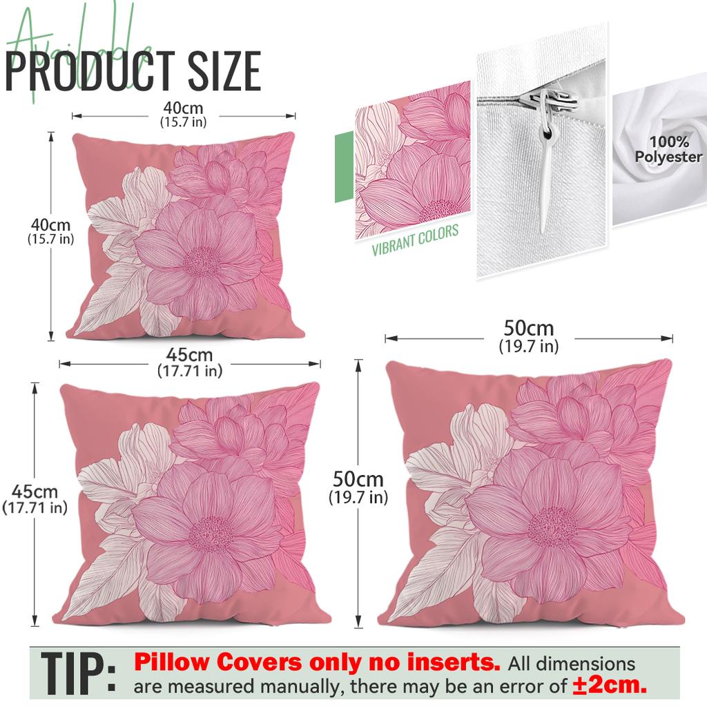 Floral Pattern Cushions Pillowcase Polyester Cushion Cover Throw Pillow Pillowcover Home Car Sofa Decor