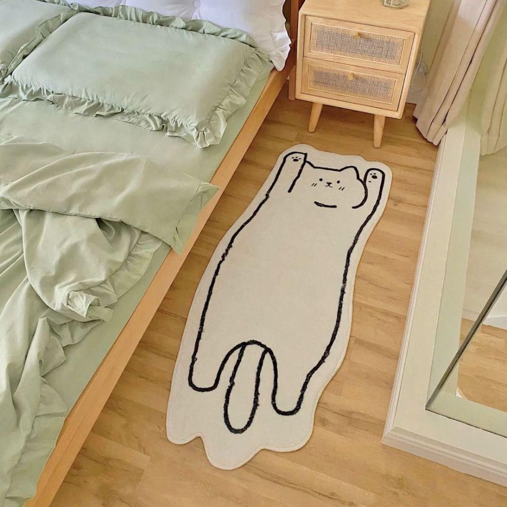 Anti-slip Floor Mat Skin Friendly Floor Rugs Dog Imitation Cashmere Carpet  Home Decoration