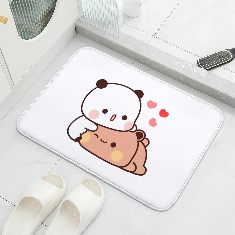 Bubu and Dudu Cute Cartoon Welcome Mat Entrance Doormat Balcony Bathroom Floor Mats Non-slip Rug Bedroom Carpet Home Decor