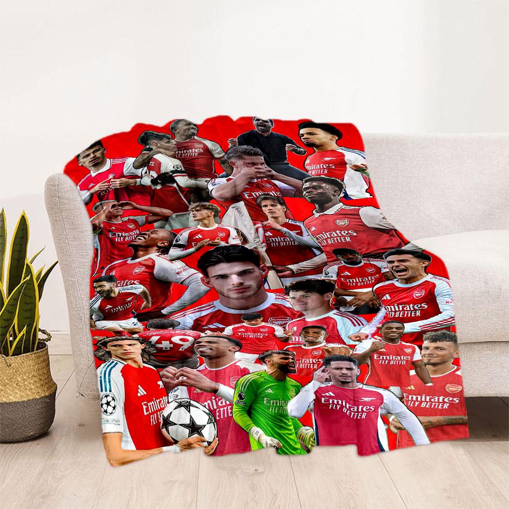 Arsenal Blanket Durable Comfort Perfect for Bed Picnics Couch Four Seasons Universal Playful Design Gifts For Family Or Friends