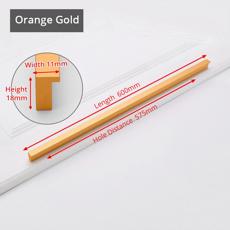 KAK American Style Black Cabinet Handles Gold T Bar Aluminum Alloy Kitchen Cupboard Pulls Drawer Knobs Furniture Handle Hardware