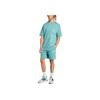 adidas SS25 Koszulka męska z kieszenią naszywaną z naszywką piłki nożnej dla psa Powder-Green JL9235