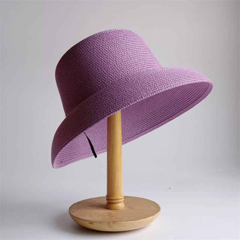 Straw Hat Women Summer Big Brim Travel Sunscreen Hepburn Wind Visor Holiday Beach Hat Foldable Versatile Hat Women