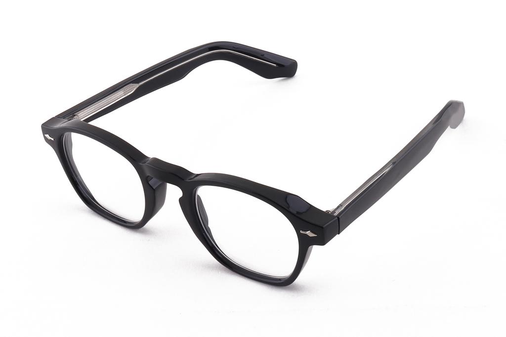 Peisyeon Polygonal Horn-Rimmed Glasses Fl 6222