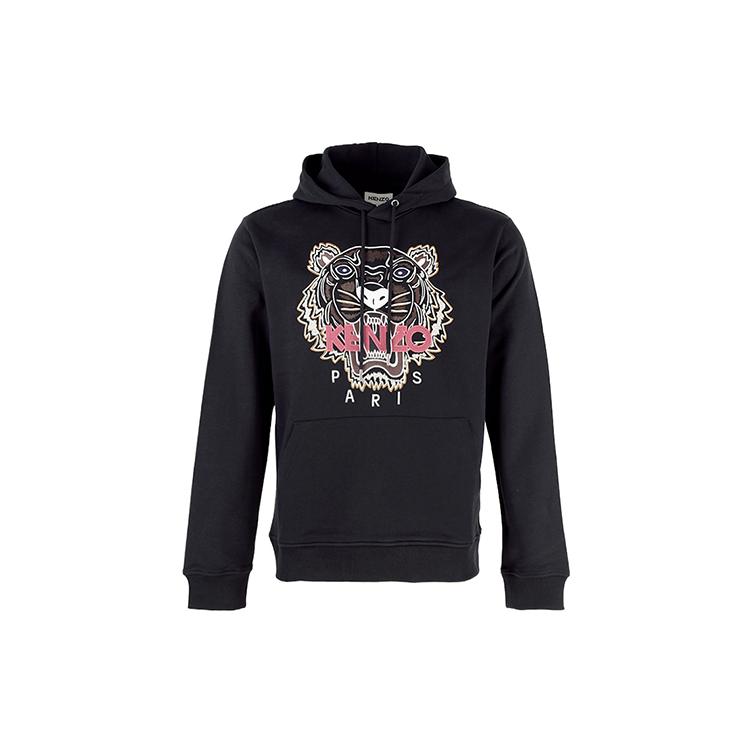 KENZO Sweatshirts Men`s Black Hooded Moderate