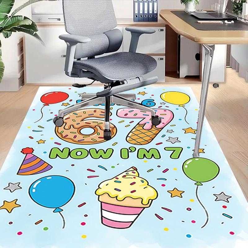 1PC Birthday, Celebration Extra Large Non-Slip Floor carpet, Office, family, bedroom, Studio - Large Area Rug,Longlasting Material-K0349