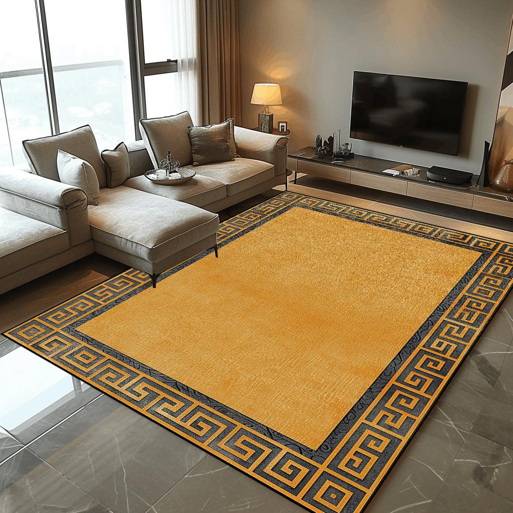 Modern Abstraction Rug Living Room Decoration Luxury Light Carpet Large Area Bedroom Comfortable Soft Mat Non-slip Lounge Rug