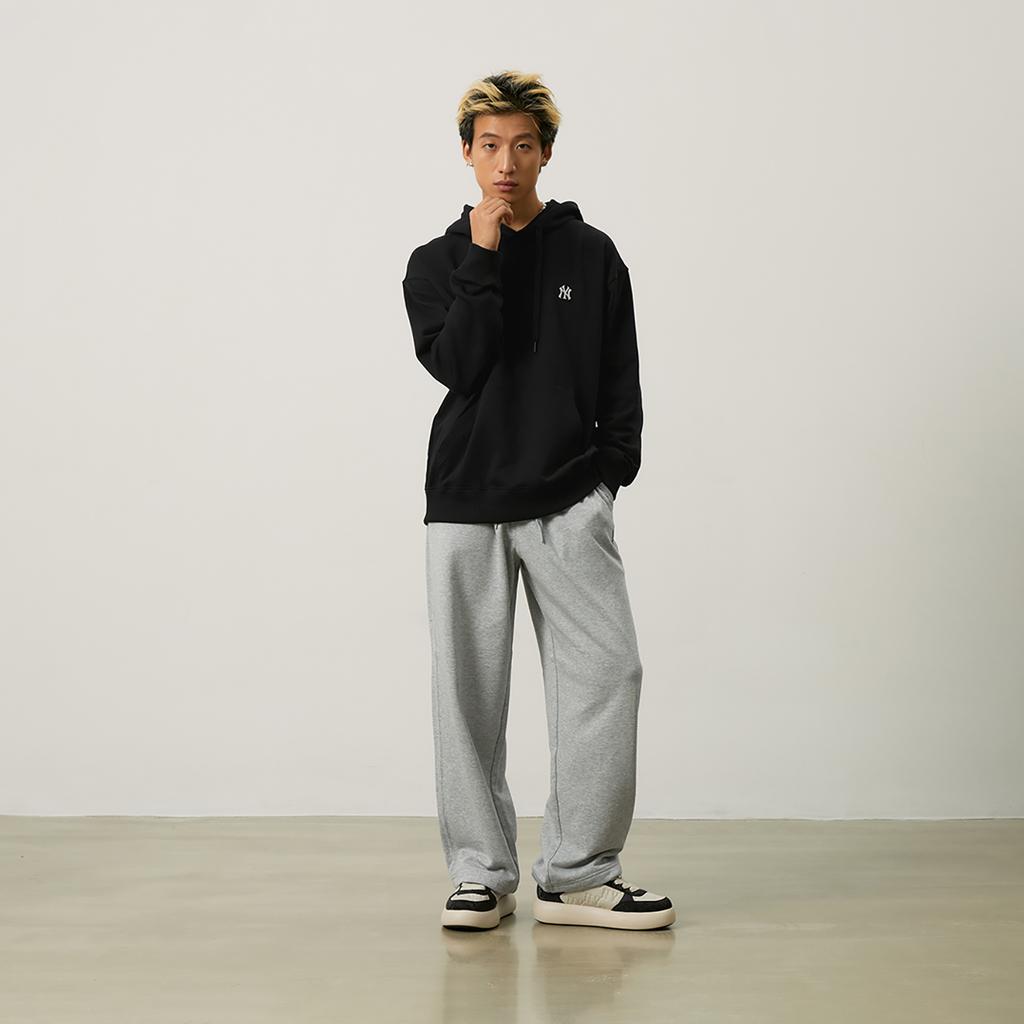 New MLB New York Yankees Basic Collection 24FW Pullover Hoodie Unisex Black 3AHDB0144-50BKS